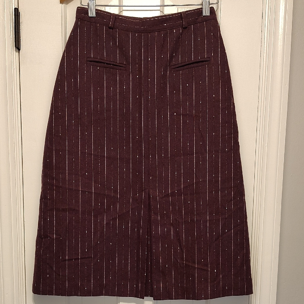💜 Ann Stevens Wool Skirt. Size 11/12. Vintage and Fabulous!
